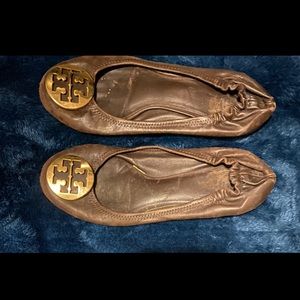 Two pairs of Tory Burch flats